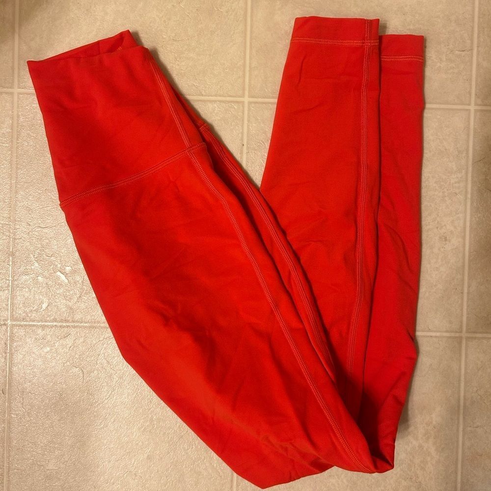 Lululemon Carnation Red Align Leggings Size 2 - Picture 4 of 5